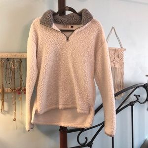 super fluffy & soft sherpa zip up